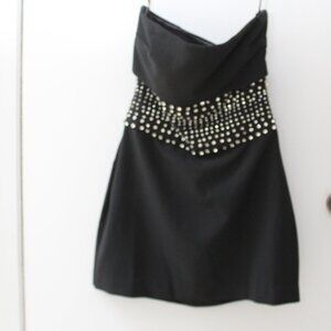 NWT NBD Black Dress w/ Rhinestones Size Small